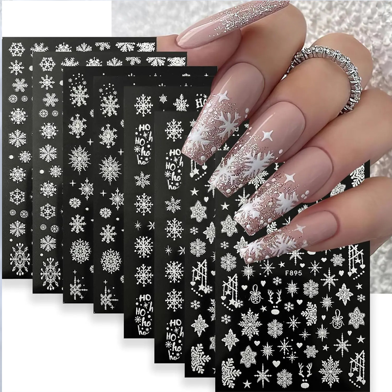 Nail Art Xmas - 3D Snowflake Nail Art Decals Xmas