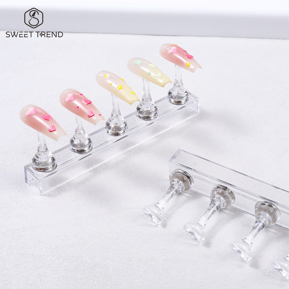 Nail Art Full Color - 1 Set Chess Magnetic Fake Nail
