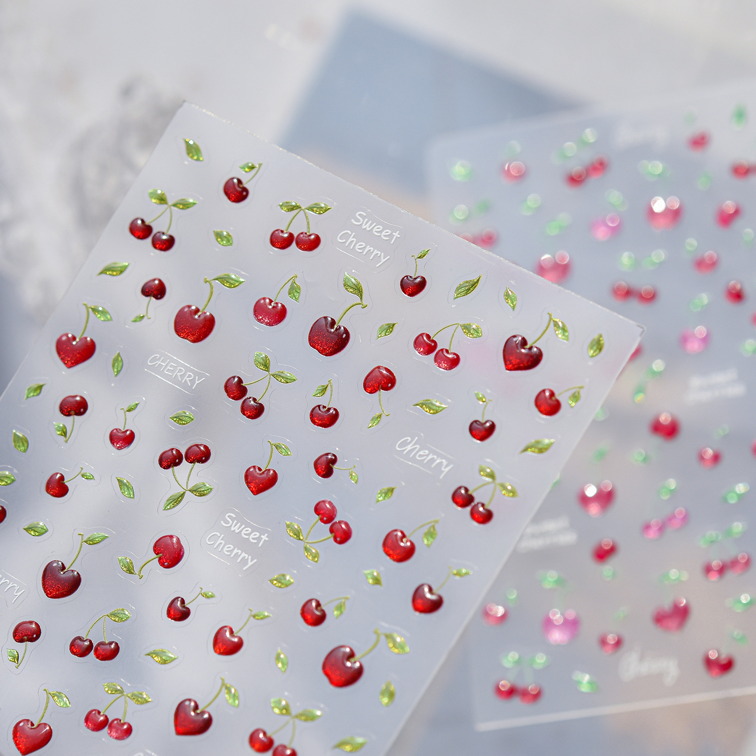 5D Jelly Nail Art Stickers Swe - Nail Art Red Cherry incelemesi ve fiyatı