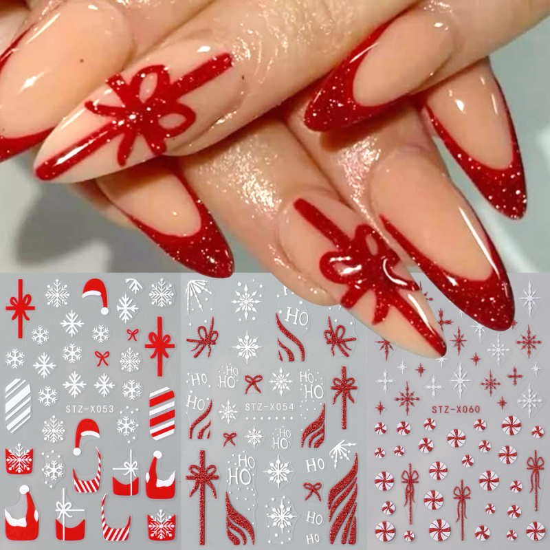 3pc 3D Festive Christmas Nail  - Nail Art Xmas incelemesi ve fiyatı