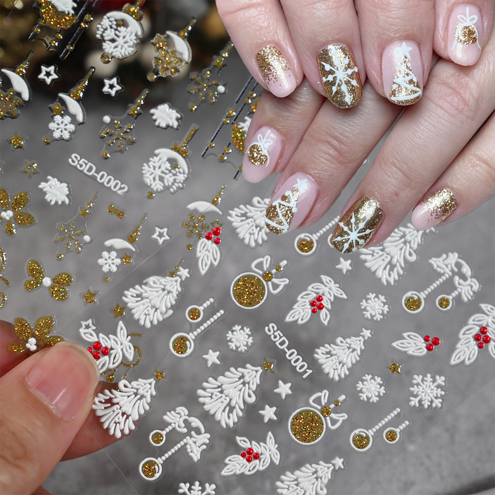 5D Gold Silver Glitter Christm - Nail Art Xmas incelemesi ve fiyatı