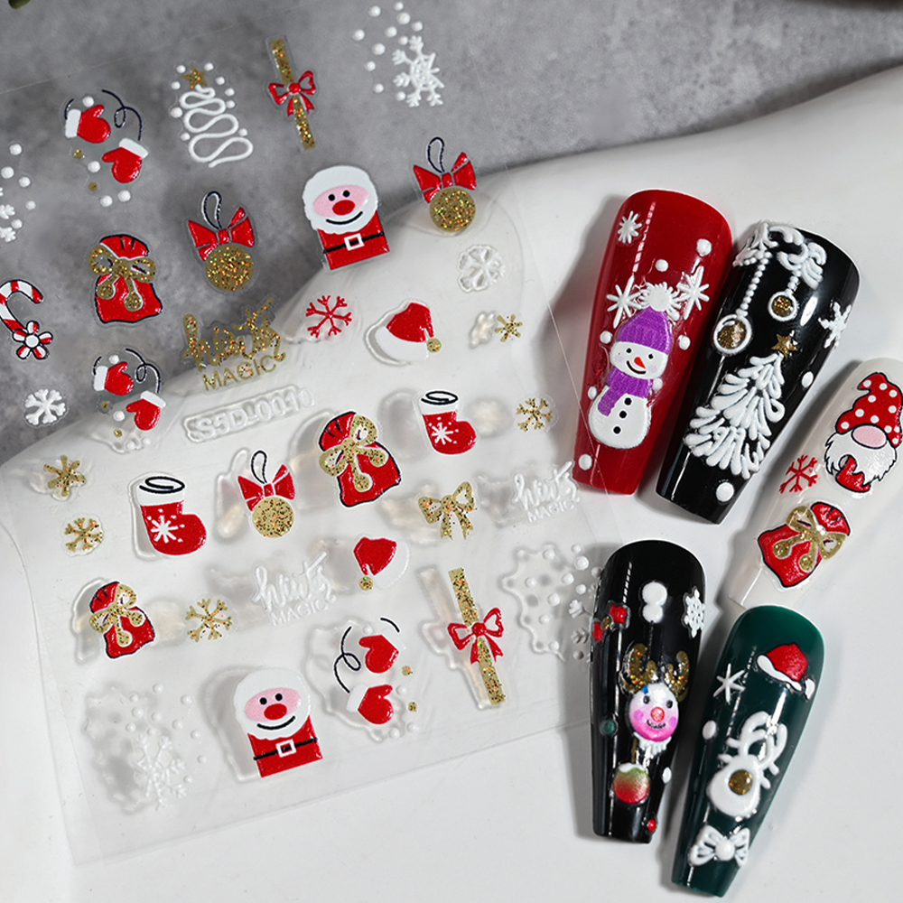 5D Gold Silver Glitter Christm - Nail Art Xmas incelemesi ve fiyatı