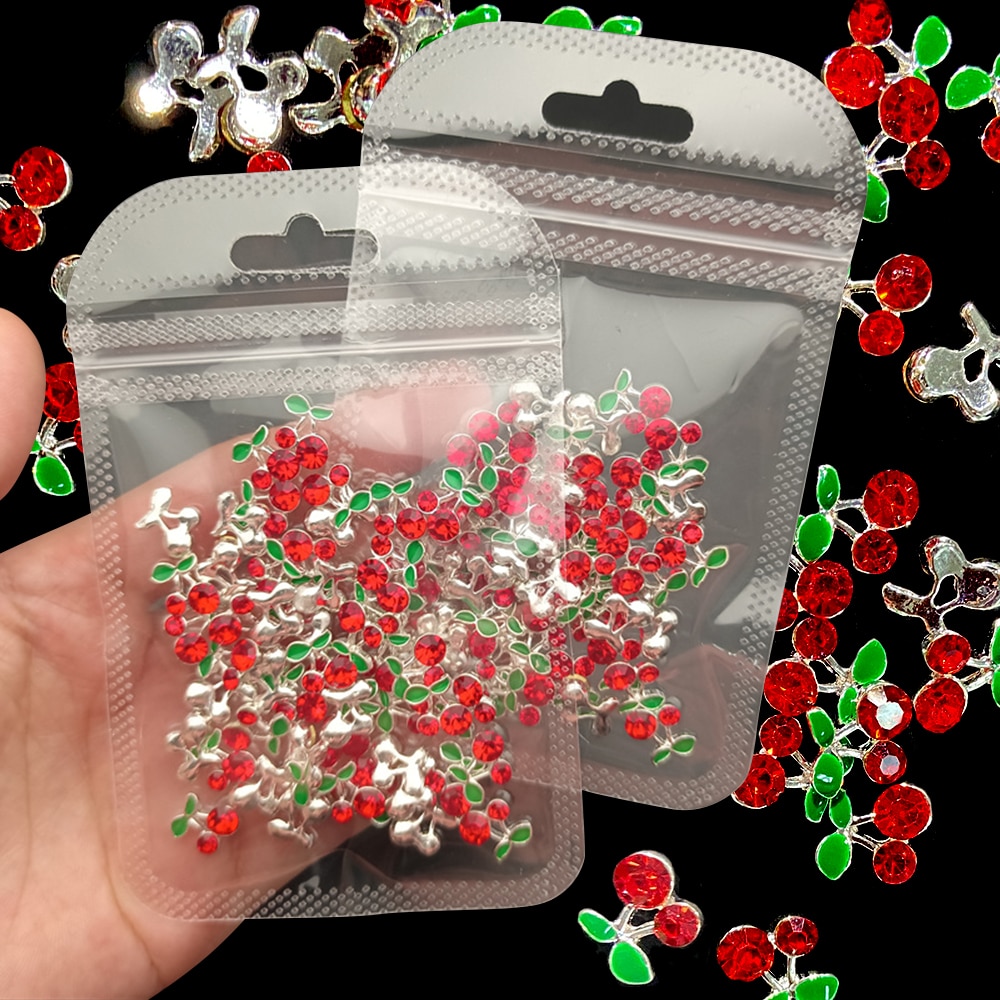 20pcs/bag Cherry Aolly Nail Ch - Nail Art Red Cherry incelemesi ve fiyatı