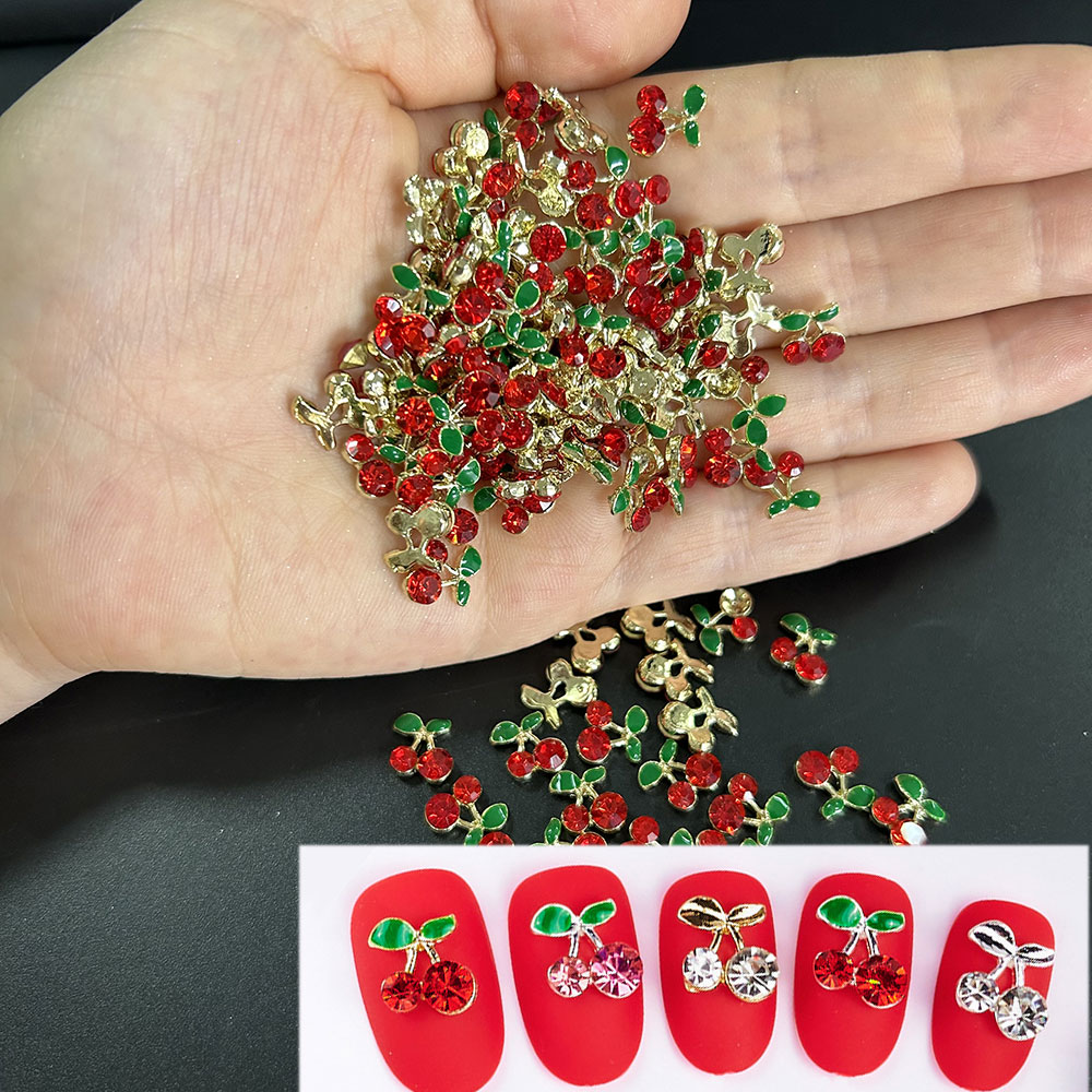 20pcs/bag Cherry Aolly Nail Ch - Nail Art Red Cherry incelemesi ve fiyatı