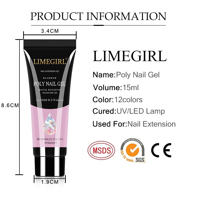 15ml Nail Gel Kit For Quick Ex - Nail Art Full Color incelemesi ve fiyatı