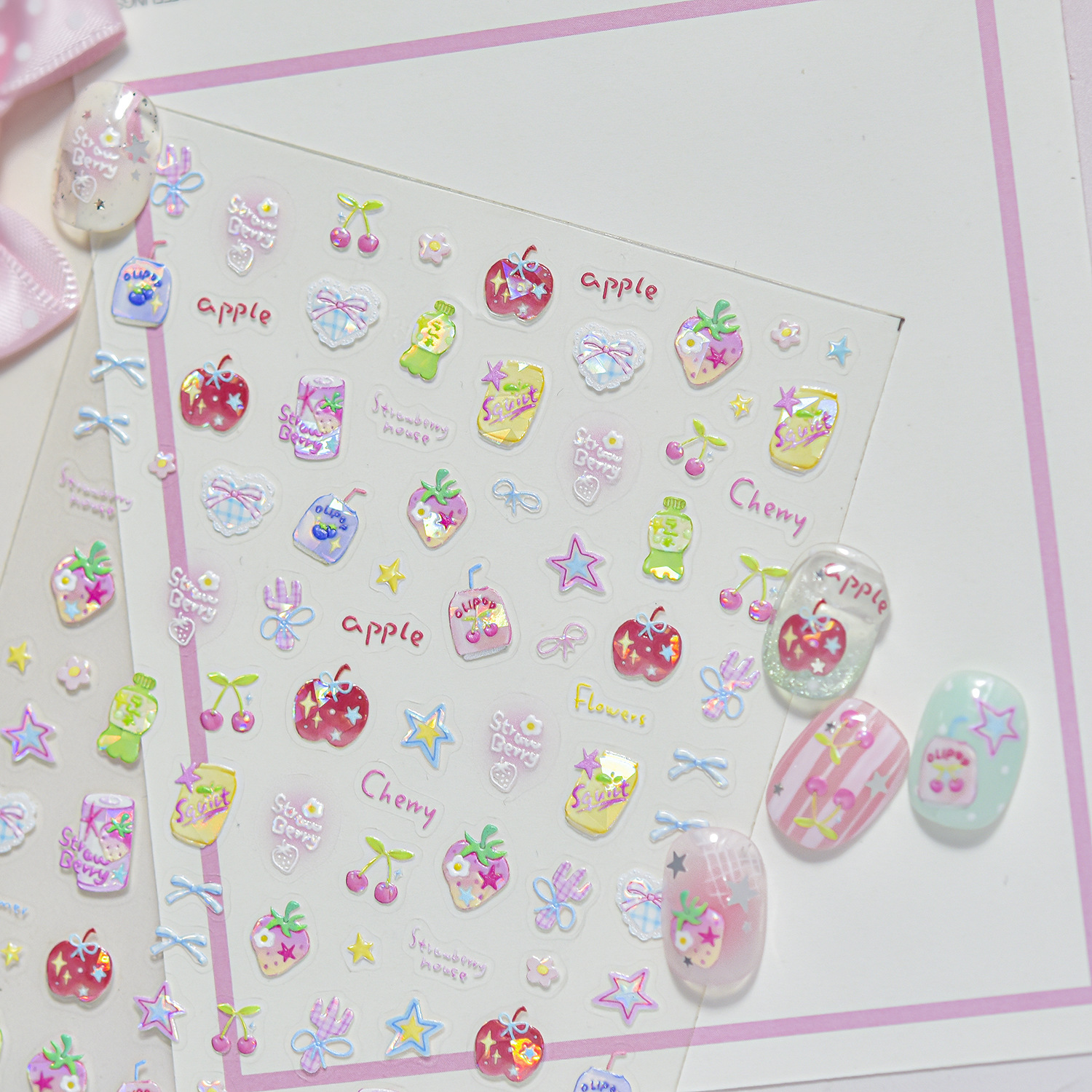 Summer Fruit Soda 5D Nail Stic - Nail Art Red Cherry incelemesi ve fiyatı