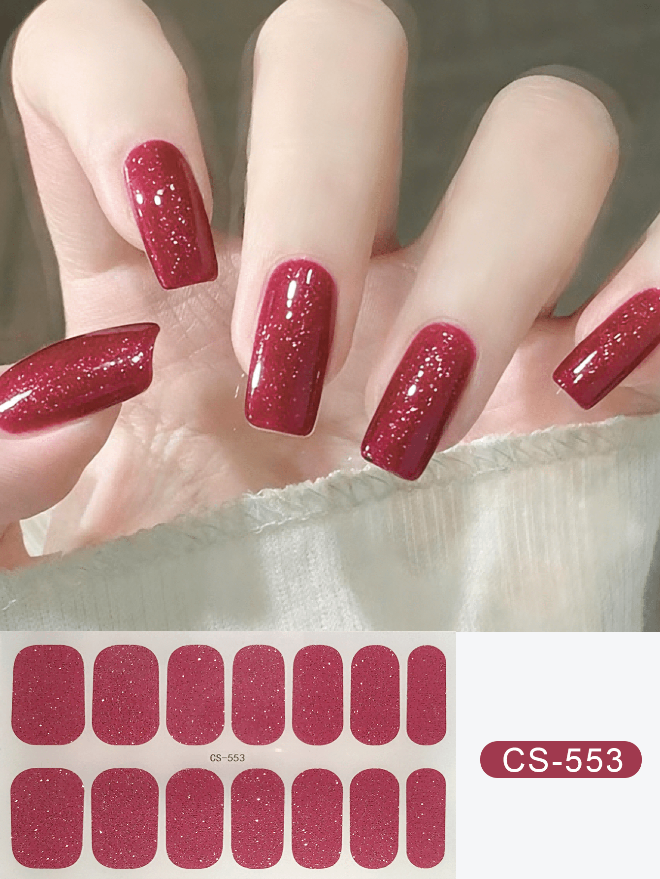 Coral Pink Nail Stickers, Wate - Nail Art Full Color incelemesi ve fiyatı
