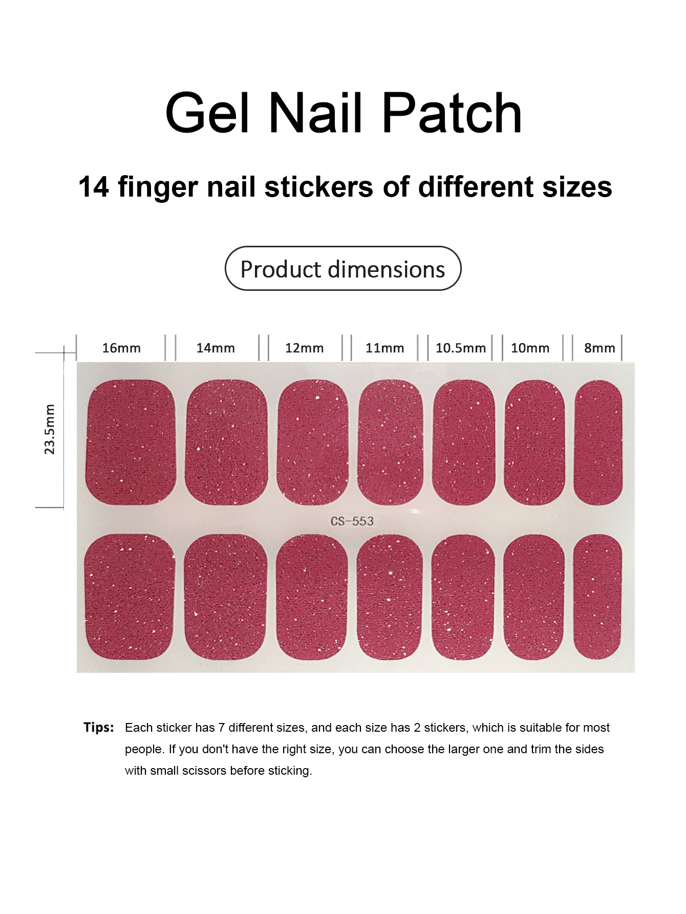 Coral Pink Nail Stickers, Wate - Nail Art Full Color incelemesi ve fiyatı