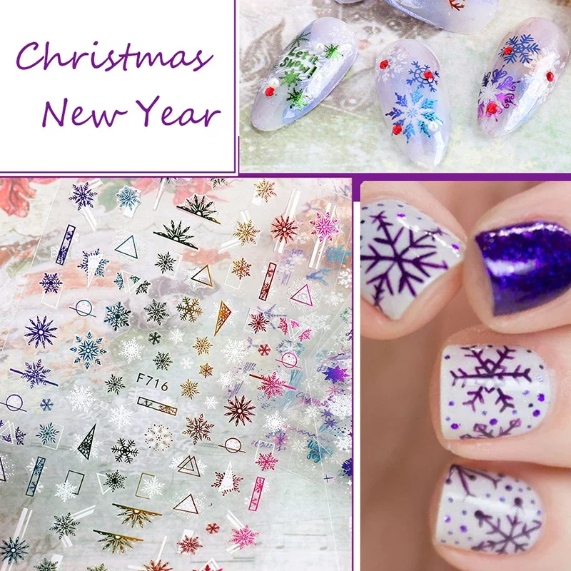 Xmas Nails Stickers Winter San - Nail Art Xmas incelemesi ve fiyatı