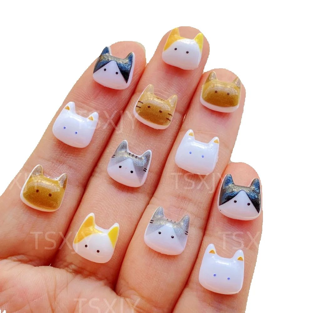50pcs Cute Mini Cartoon Animal - Nail Art Xmas incelemesi ve fiyatı