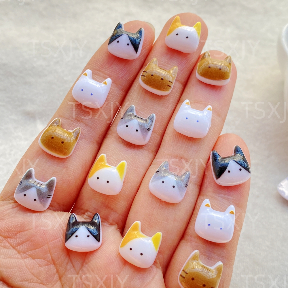 50pcs Cute Mini Cartoon Animal - Nail Art Xmas incelemesi ve fiyatı