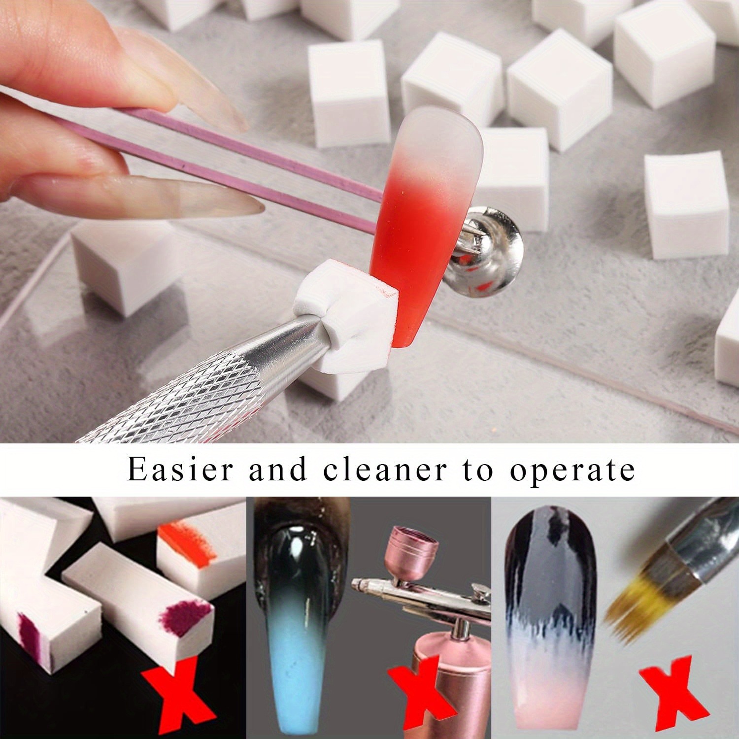 1/50/100Pcs Square Nail Art Sp - Nail Art Full Color incelemesi ve fiyatı