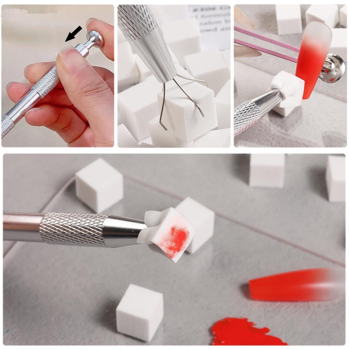 1/50/100Pcs Square Nail Art Sp - Nail Art Full Color incelemesi ve fiyatı