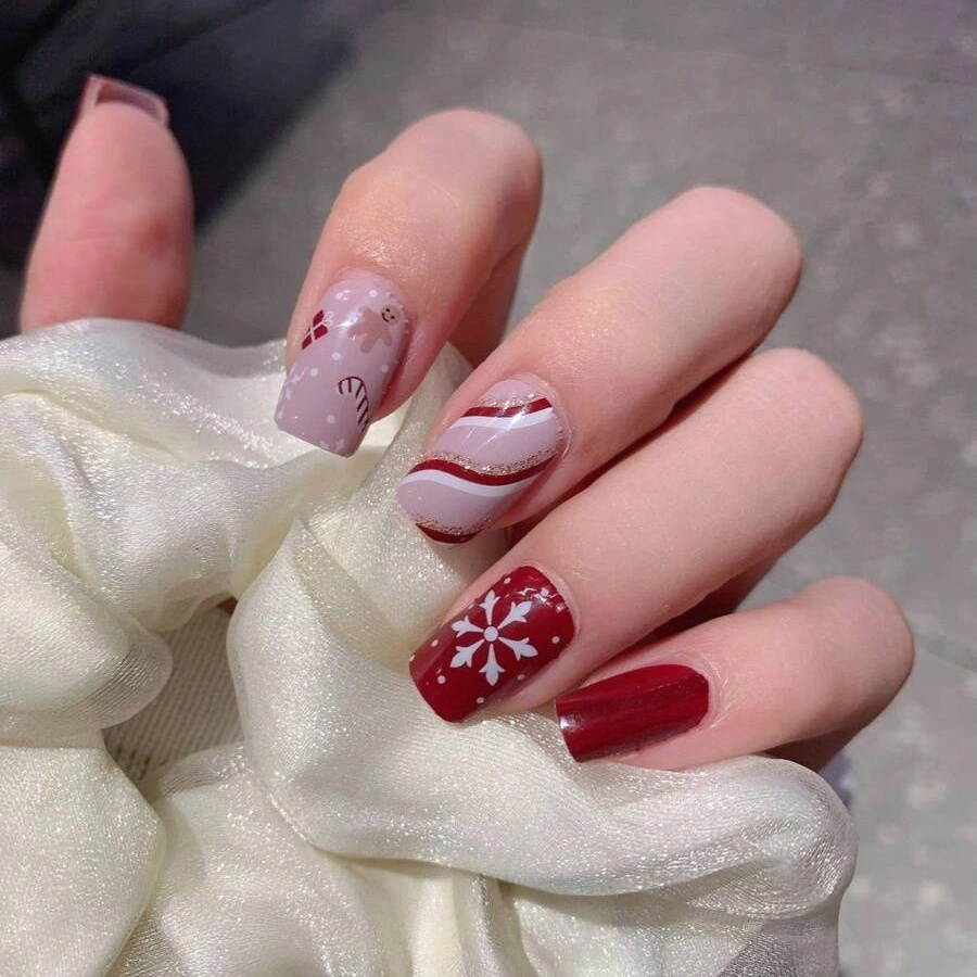 Winter Xmas Snowflake Nail Wra - Nail Art Xmas incelemesi ve fiyatı