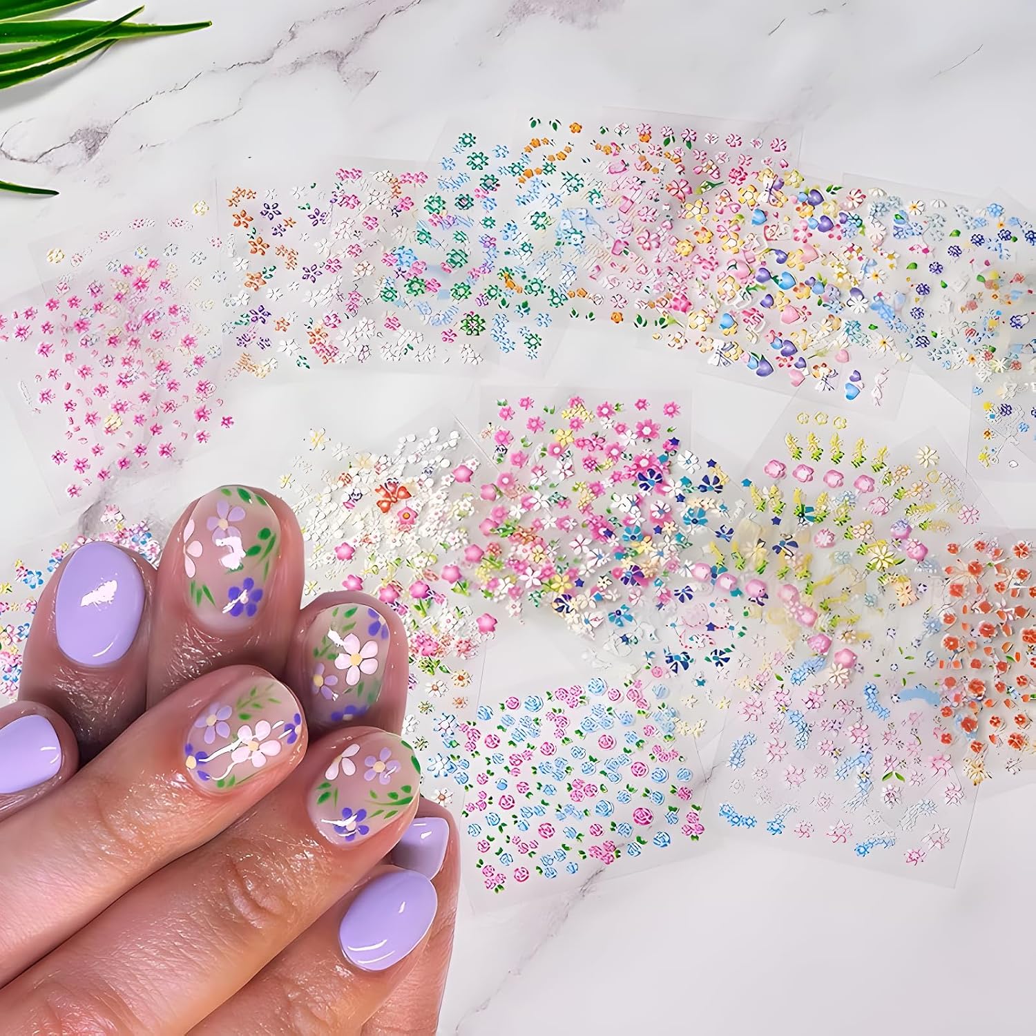 Cute Daisy Flower Nail Art Sti - Nail Art Flower incelemesi ve fiyatı