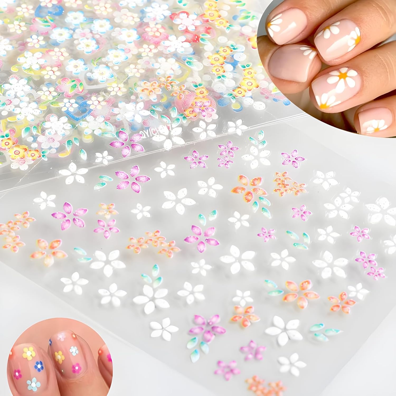 Cute Daisy Flower Nail Art Sti - Nail Art Flower incelemesi ve fiyatı