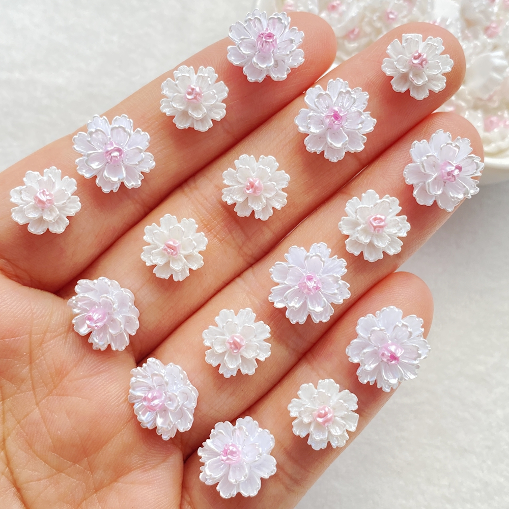 50Pcs Cute Mini Cartoon Flower - Nail Art Xmas incelemesi ve fiyatı