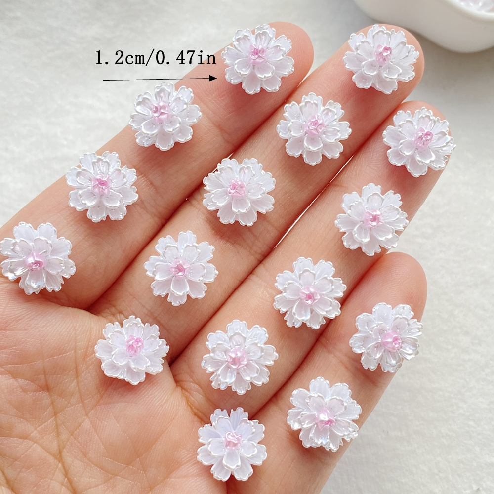 50Pcs Cute Mini Cartoon Flower - Nail Art Xmas incelemesi ve fiyatı