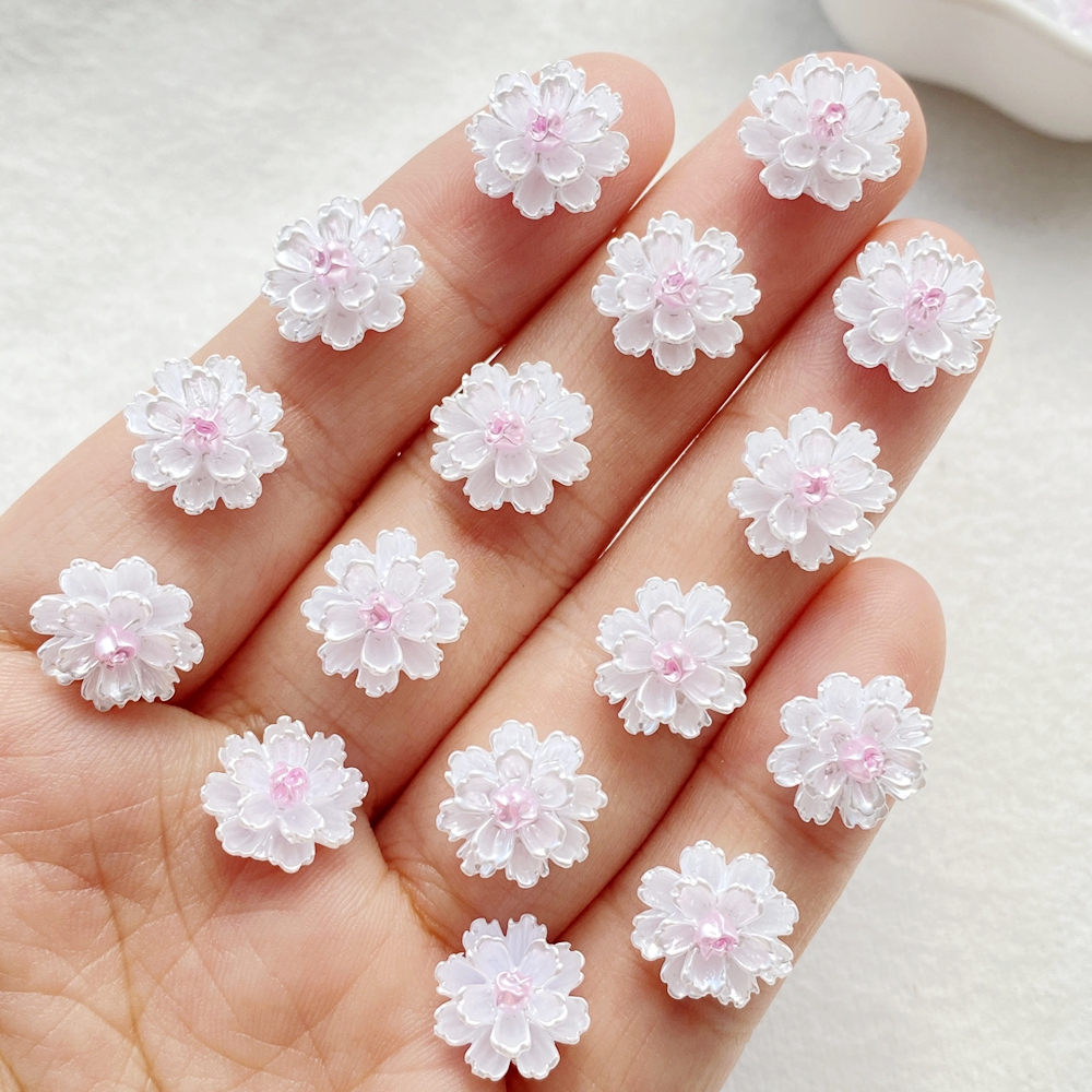 50Pcs Cute Mini Cartoon Flower - Nail Art Xmas incelemesi ve fiyatı