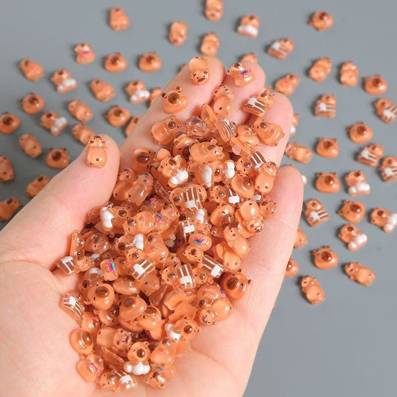 100pcs Mini Capybara Decoratio - Nail Art Xmas incelemesi ve fiyatı