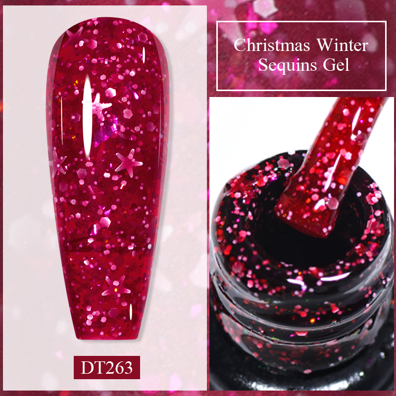 7ML Christmas Glitter Gel Nail - Nail Art Xmas incelemesi ve fiyatı