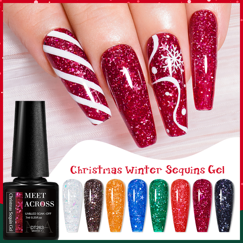7ML Christmas Glitter Gel Nail - Nail Art Xmas incelemesi ve fiyatı