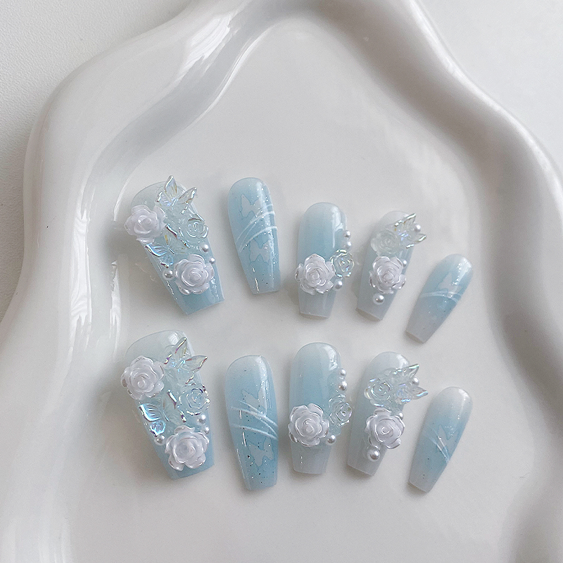 10 pieces of handmade coffin s - Nail Art Flower incelemesi ve fiyatı