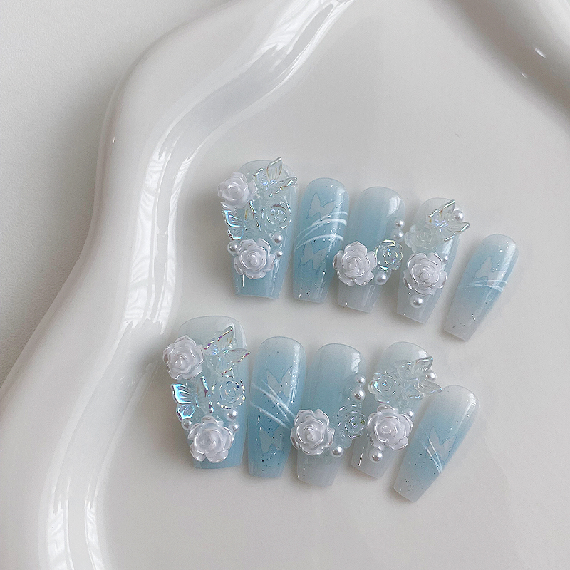 10 pieces of handmade coffin s - Nail Art Flower incelemesi ve fiyatı