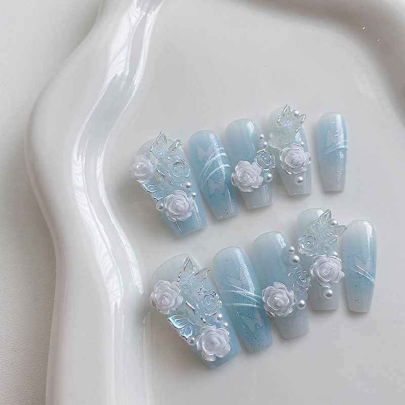10 pieces of handmade coffin s - Nail Art Flower incelemesi ve fiyatı