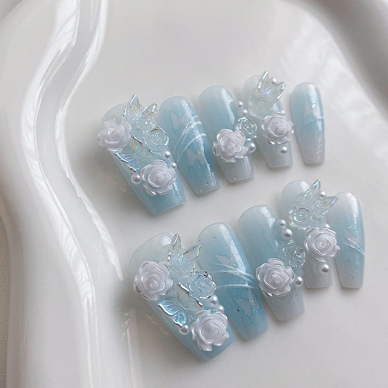 10 pieces of handmade coffin s - Nail Art Flower incelemesi ve fiyatı