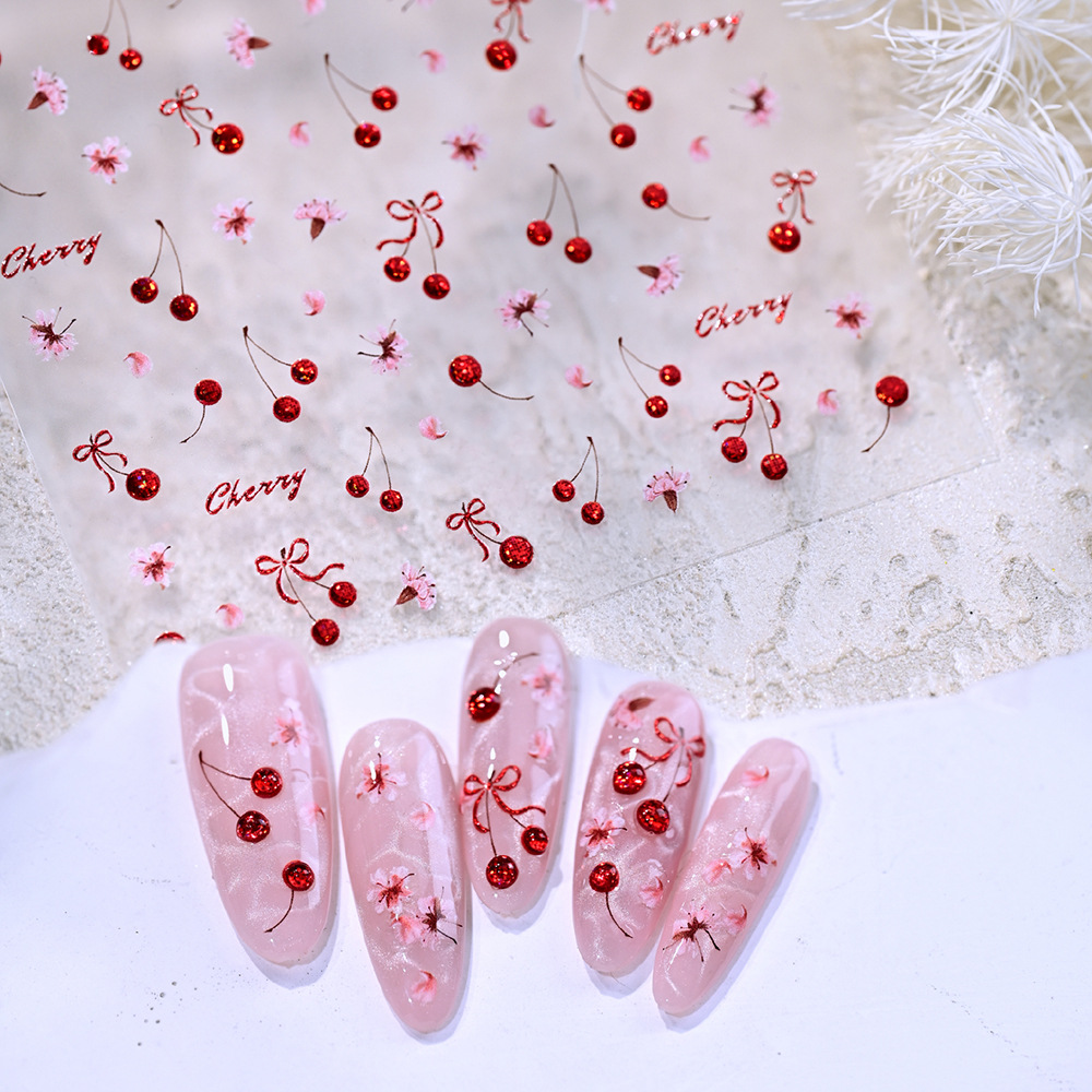 Fashionable 3D The Three Dimen - Nail Art Red Cherry incelemesi ve fiyatı