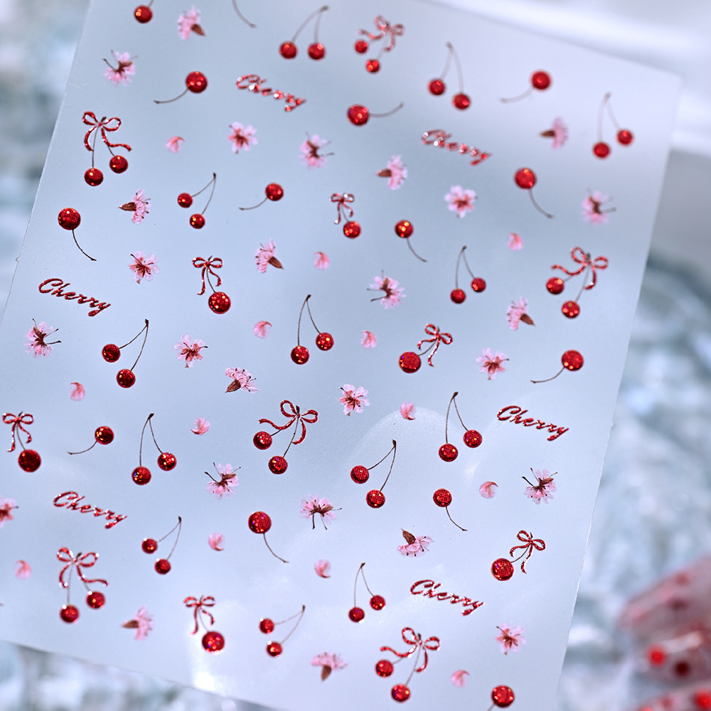 Fashionable 3D The Three Dimen - Nail Art Red Cherry incelemesi ve fiyatı