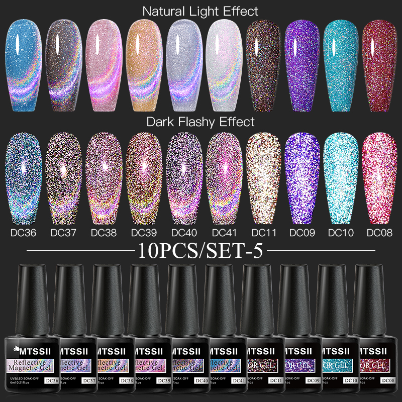 7/10/12PCS/SET Cat Magnetic Ge - Nail Art Full Color incelemesi ve fiyatı