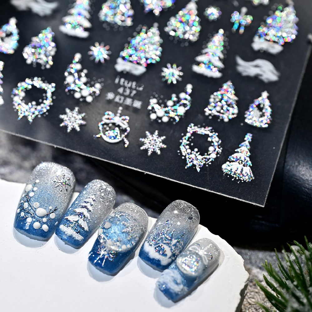 5D Embossed Gold Castle/Garlan - Nail Art Xmas incelemesi ve fiyatı