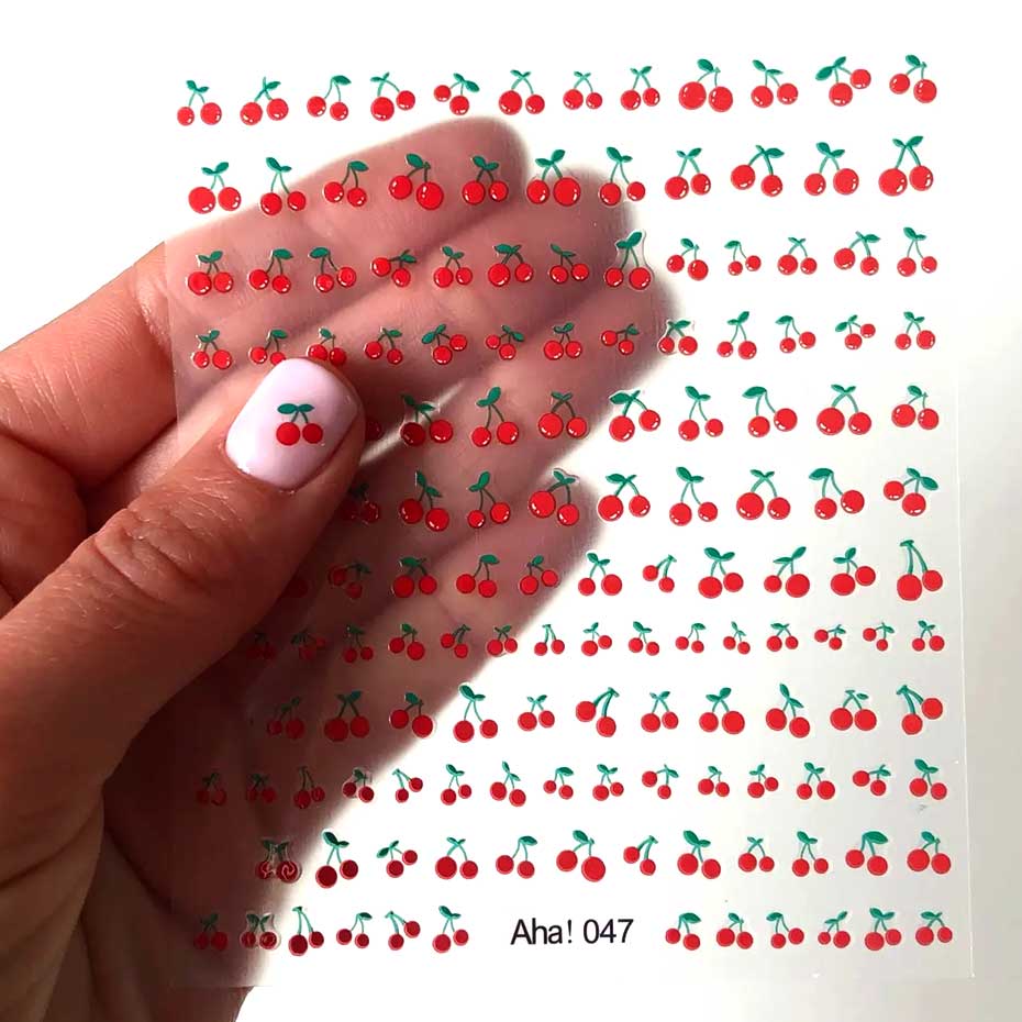 1sheet 3D Sweet Cherry Fruit N - Nail Art Red Cherry incelemesi ve fiyatı