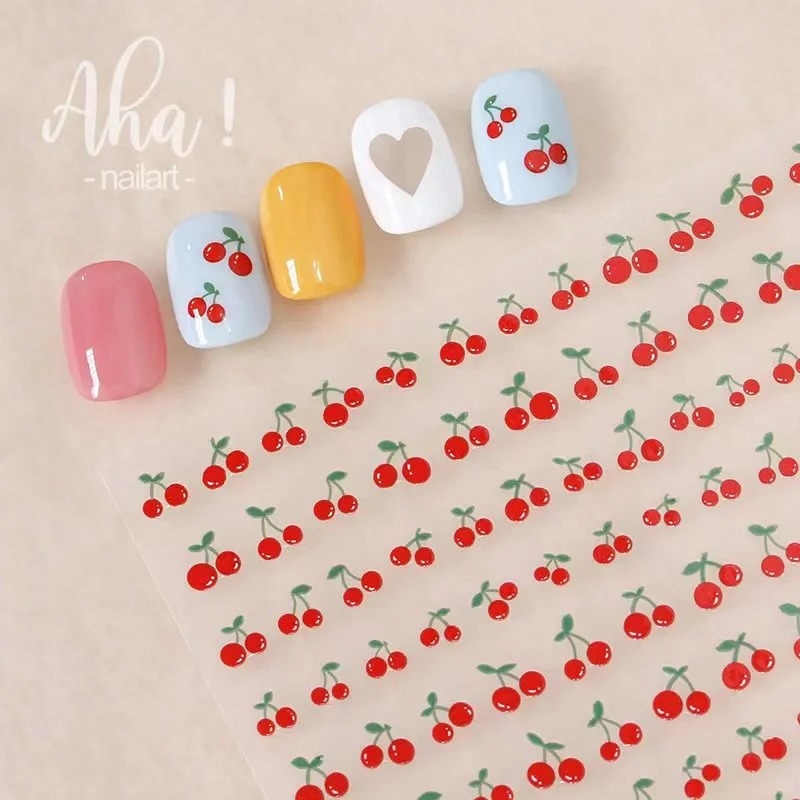 1sheet 3D Sweet Cherry Fruit N - Nail Art Red Cherry incelemesi ve fiyatı