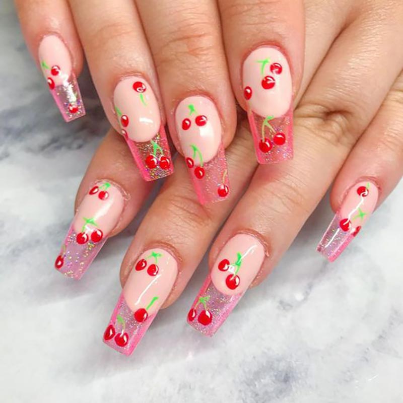 1sheet 3D Sweet Cherry Fruit N - Nail Art Red Cherry incelemesi ve fiyatı