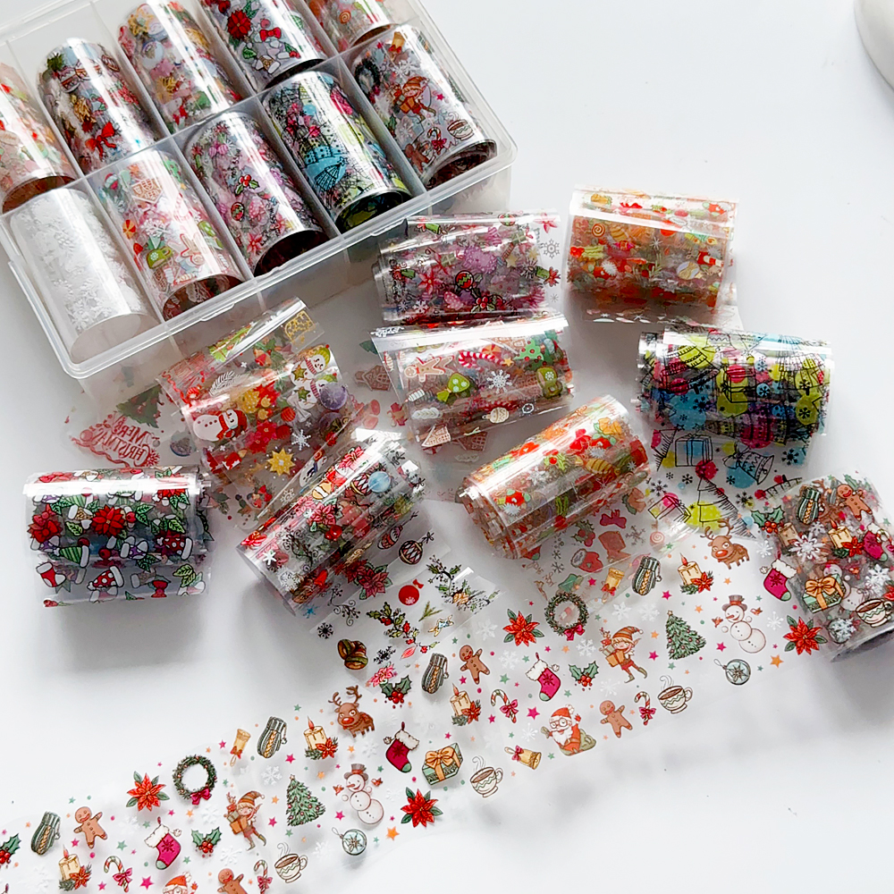 10 Rolls Christmas Nail Art Fo - Nail Art Xmas incelemesi ve fiyatı
