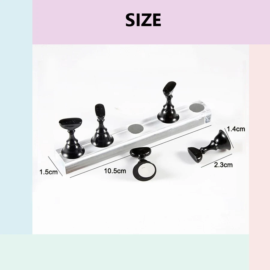 5Pcs Nail Art Practice Display - Nail Art Full Color incelemesi ve fiyatı