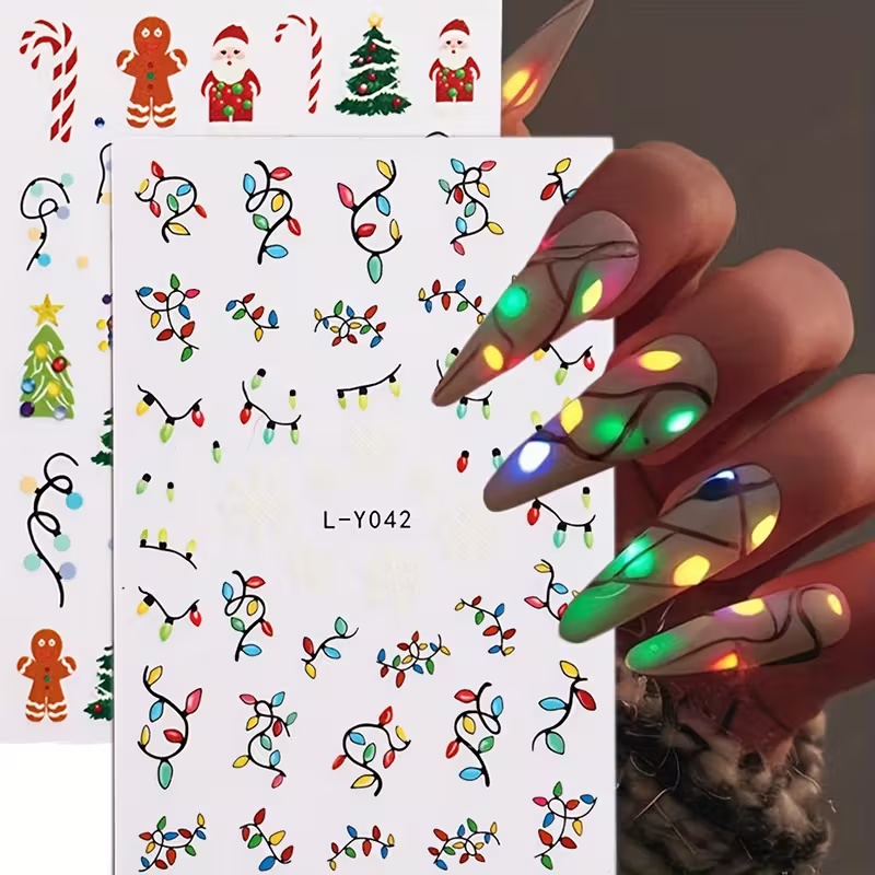 3D Luminous Christmas Nail Art - Nail Art Xmas incelemesi ve fiyatı