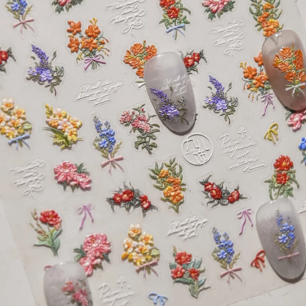 Purple Flowers Birds Butterfly - Nail Art Lilac incelemesi ve fiyatı