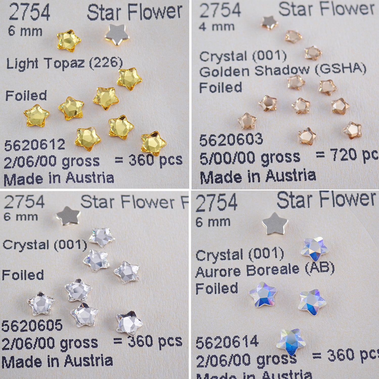 Genuine 2754 Star Flower Flat  - Nail Art Flower incelemesi ve fiyatı