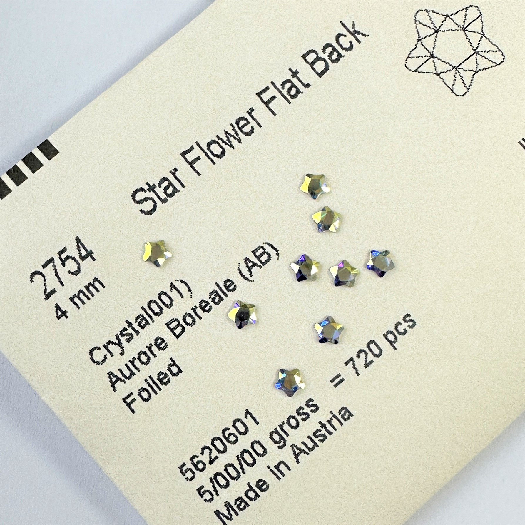 Genuine 2754 Star Flower Flat  - Nail Art Flower incelemesi ve fiyatı