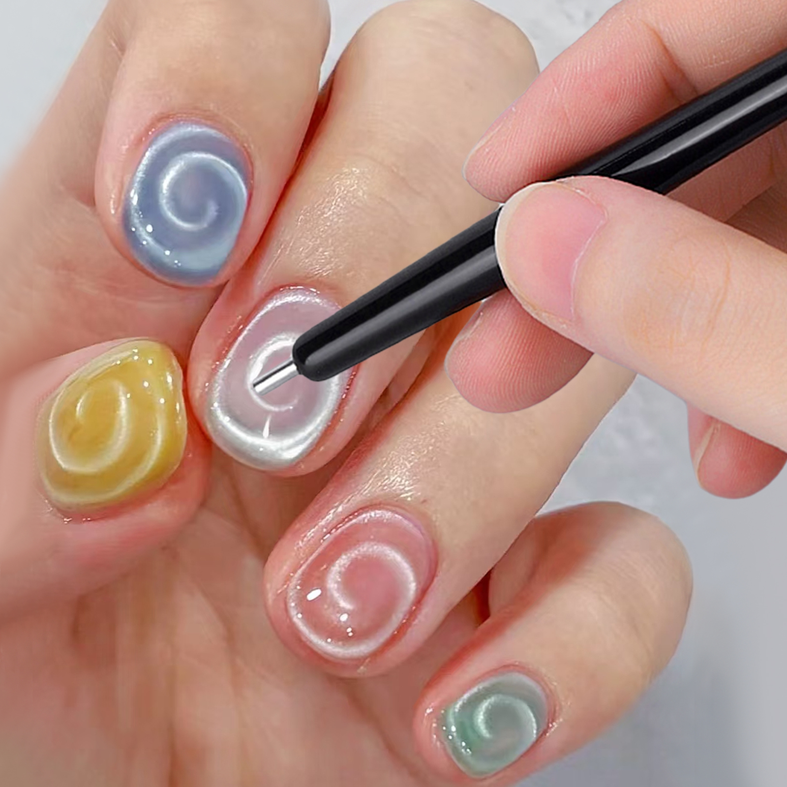 14pcs Cat Eye Nail Magnet Set  - Nail Art Full Color incelemesi ve fiyatı