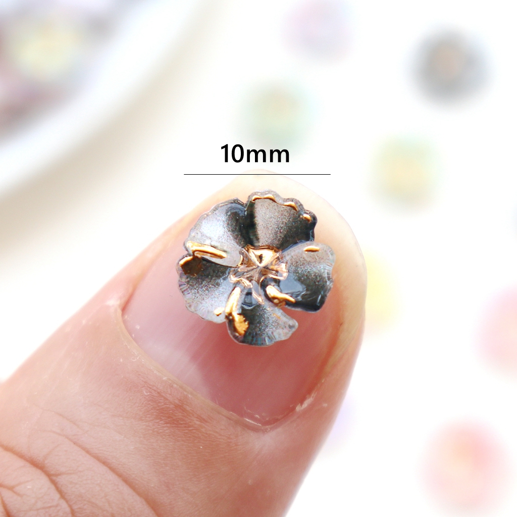 30pcs Mini Resin Flower Caboch - Nail Art Flower incelemesi ve fiyatı