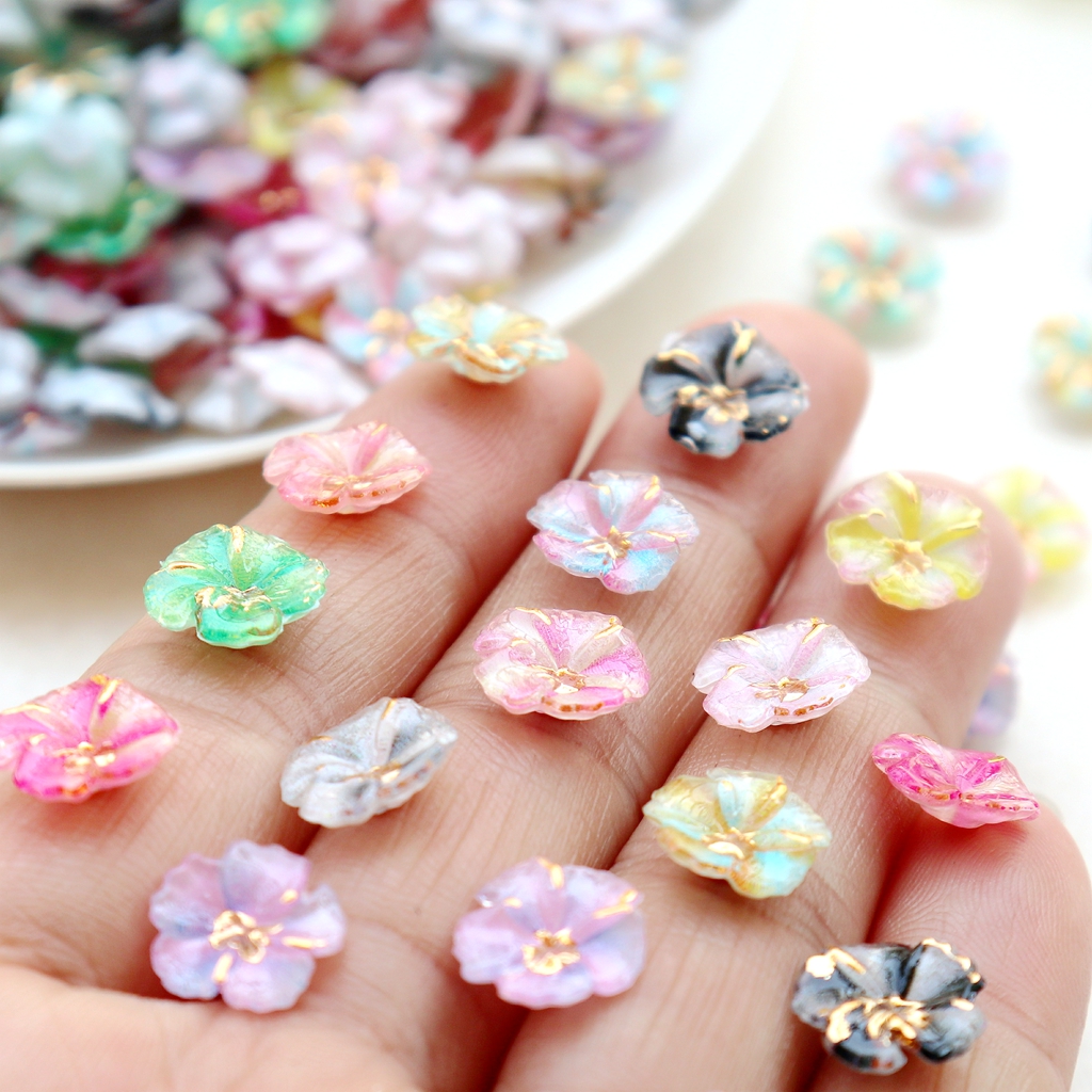 30pcs Mini Resin Flower Caboch - Nail Art Flower incelemesi ve fiyatı