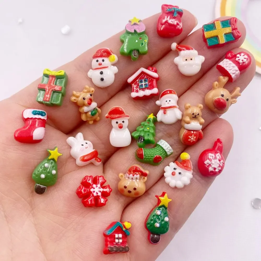 50pcs Resin Mini Colorful Chri - Nail Art Xmas incelemesi ve fiyatı