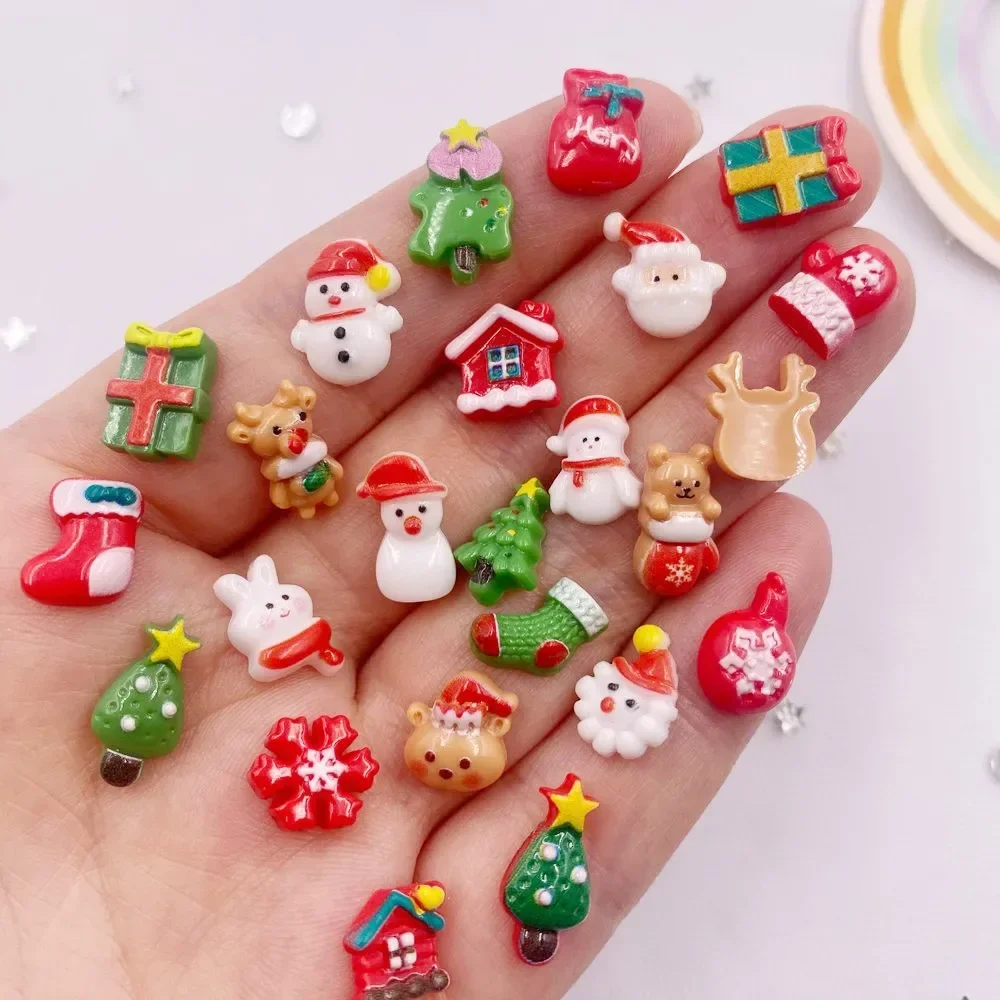 50pcs Resin Mini Colorful Chri - Nail Art Xmas incelemesi ve fiyatı