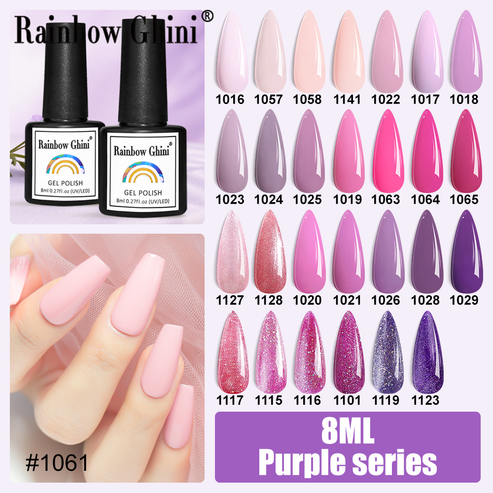 Rainbow Ghini 8ml Purple Serie - Nail Art Lilac incelemesi ve fiyatı