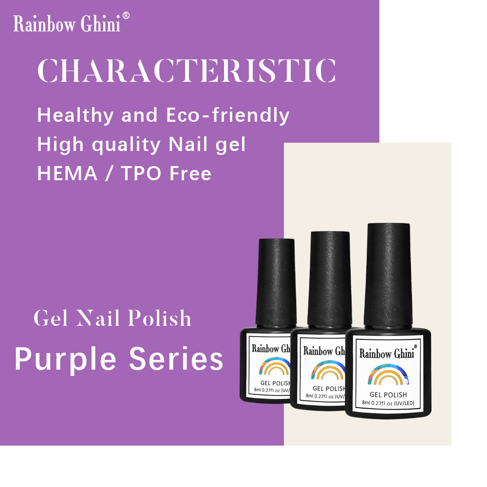 Rainbow Ghini 8ml Purple Serie - Nail Art Lilac incelemesi ve fiyatı